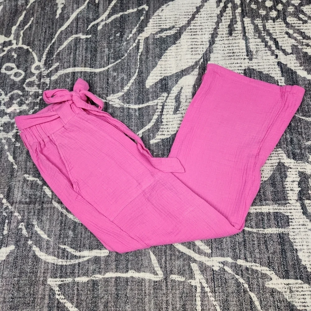 NWT Sincerely Jules Size L Pink Cropped Pants - Picture 8 of 8
